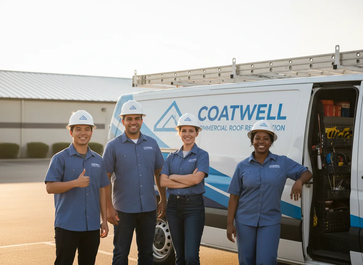Commercial roof coating company in Johnsonville, IL